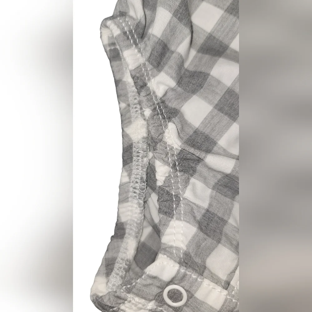 Carter's Plaid Button-down long Sleeve Onesie Shirt